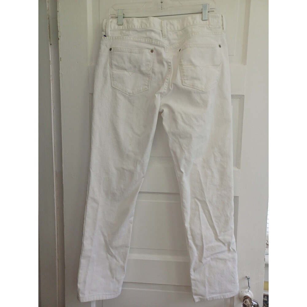 Ralph Lauren Sport white denim jeans womens 31 straight leg stretch classic beac - Picture 5 of 9